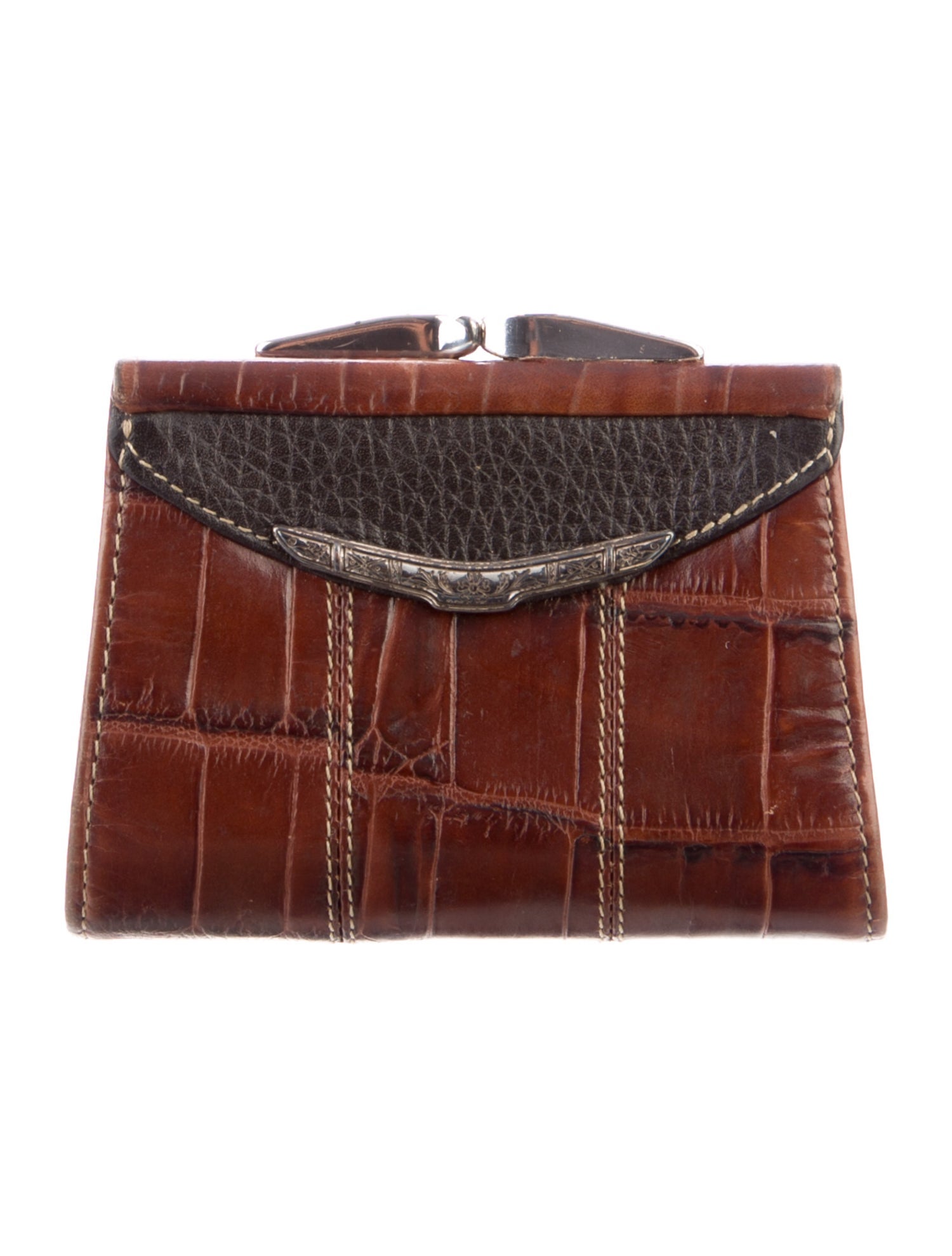 Brighton Embossed Leather Printed Coin Pouch