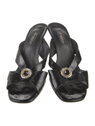 Brighton Patent Leather Slides