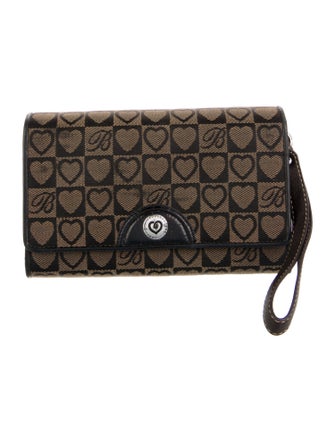 Brighton Canvas Printed Wristlet