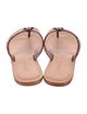 Brighton Leather Crystal Embellishments Slides