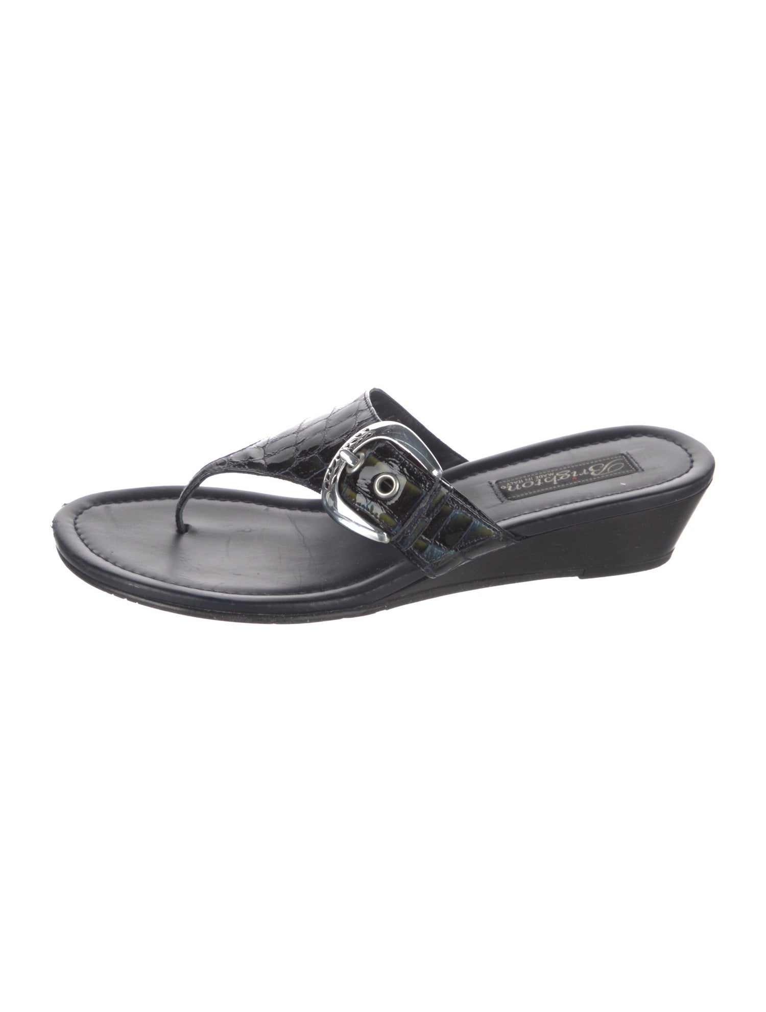 Brighton Leather Slides