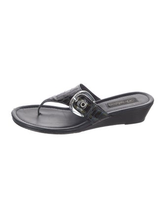 Brighton Leather Slides