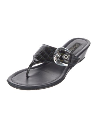 Brighton Leather Slides
