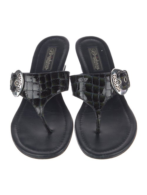 Brighton Leather Slides