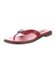 Brighton Embossed Leather Flip Flops