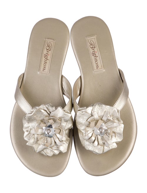 Brighton Leather Slides