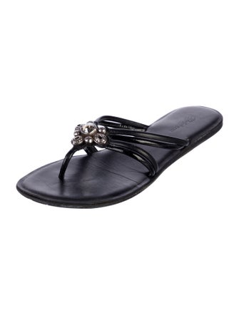 Brighton Leather Slides