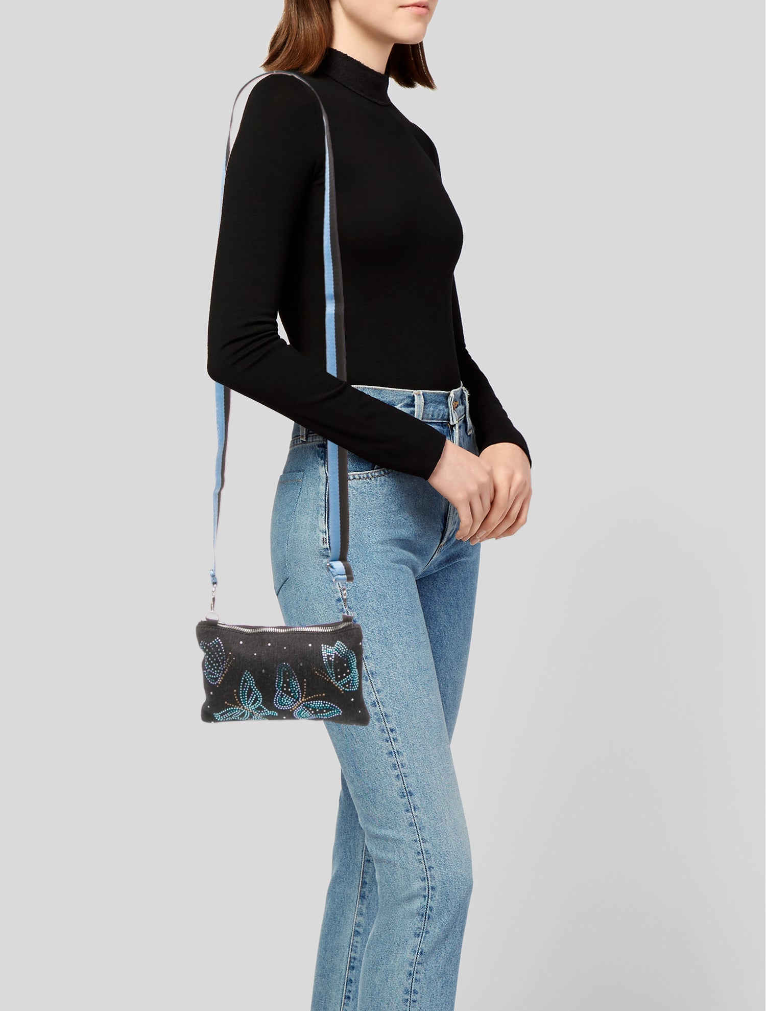 Brighton Denim Crossbody Bag