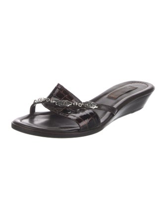 Brighton Leather Printed Slides