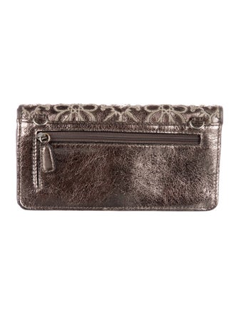 Brighton Leather Patterned Wristlet