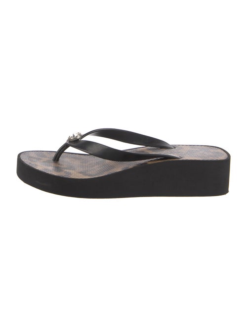 Brighton Rubber Crystal Embellishments Flip Flops