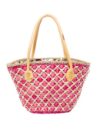 Brighton Raffia Top Handle Bag
