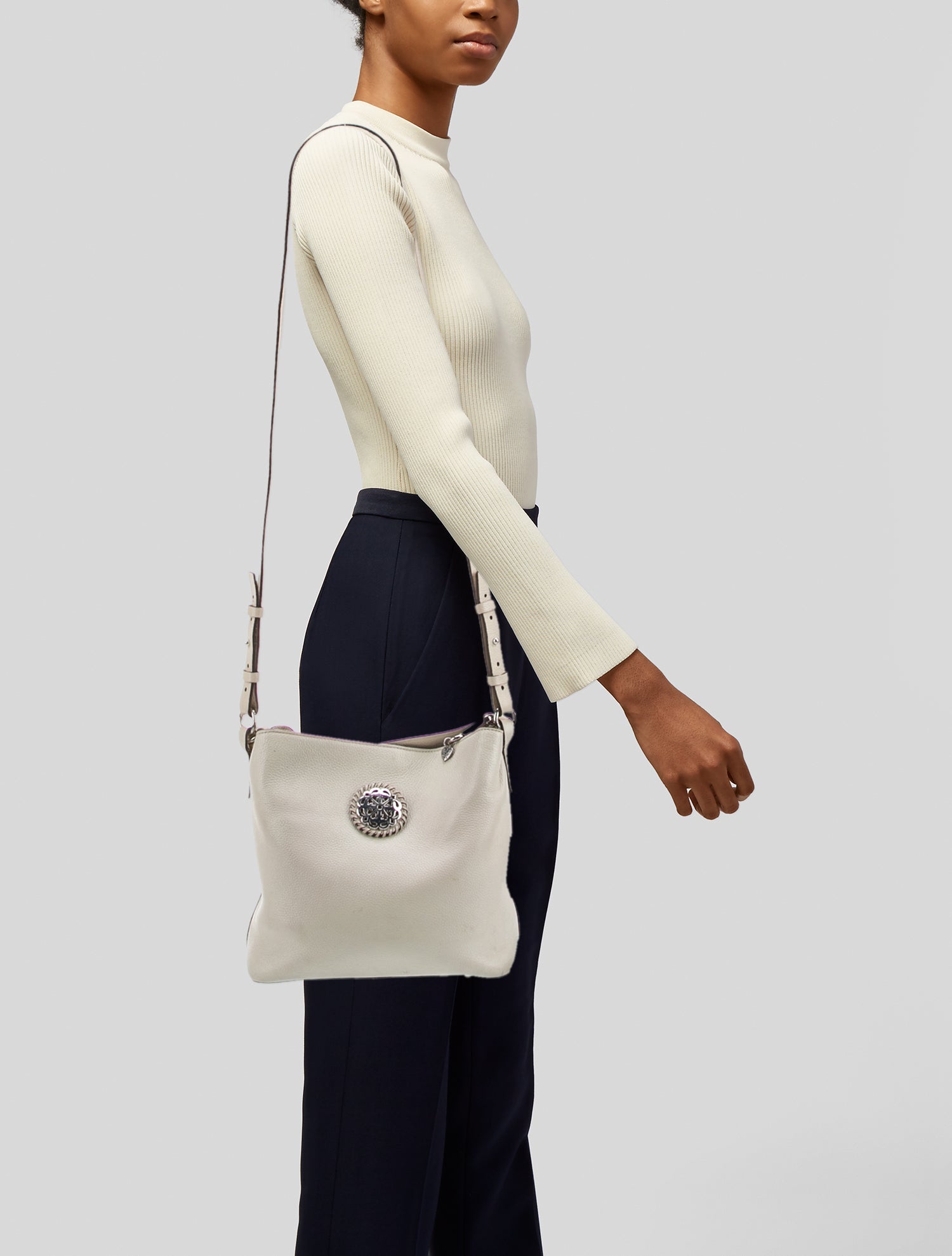 Brighton Leather Top Handle Bag