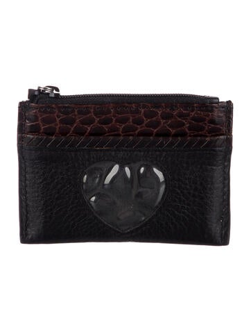 Brighton Wallets Leather Animal Print Pouch