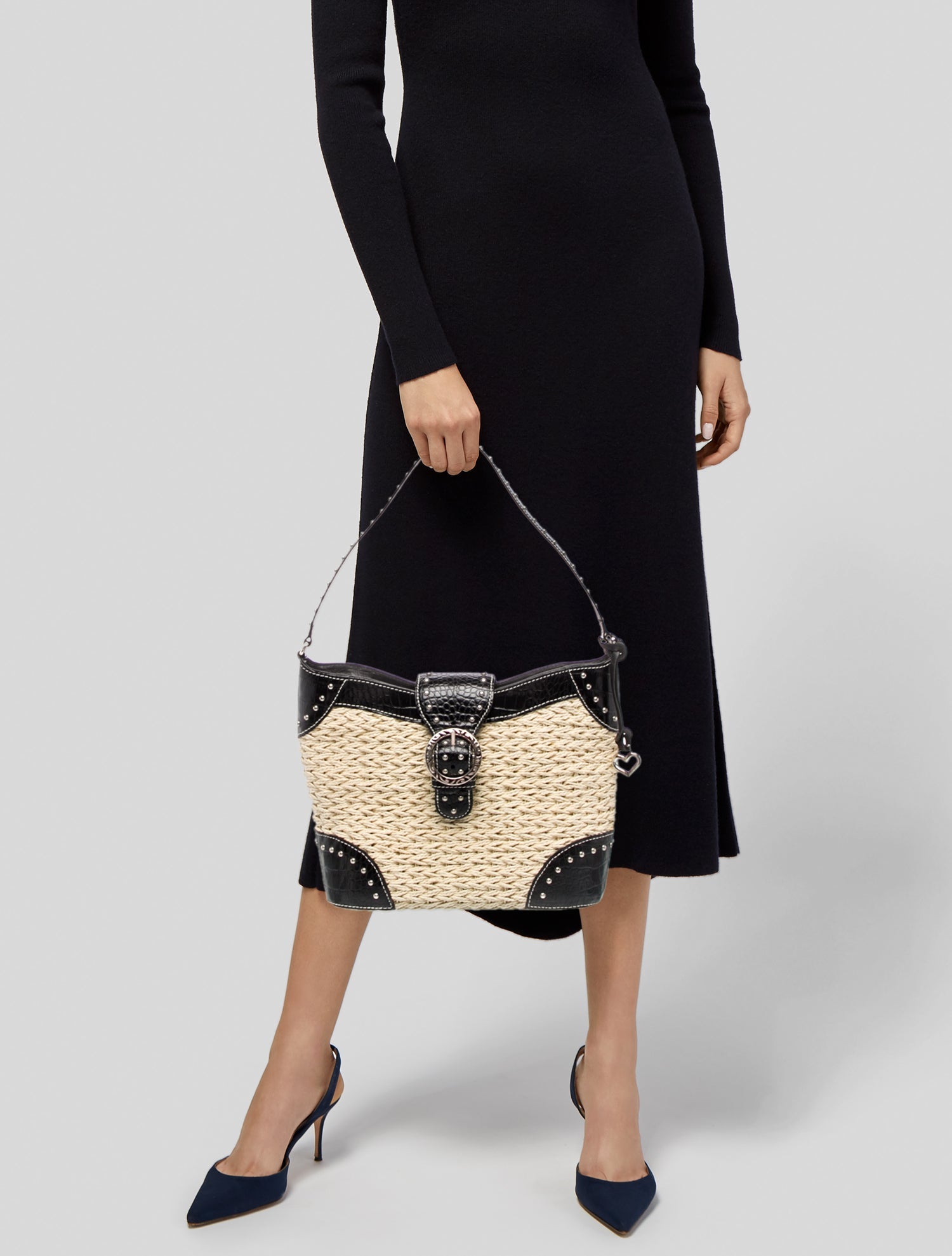 Brighton Raffia Shoulder Bag