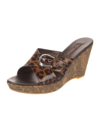 Brighton Patent Leather Printed Slides