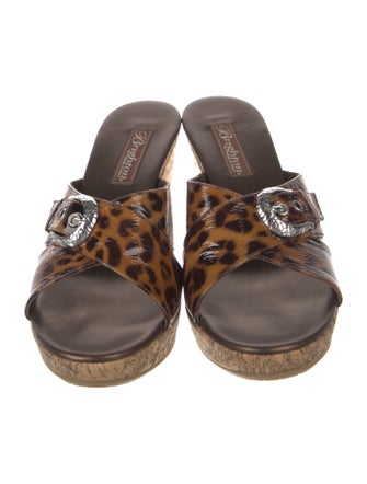 Brighton Patent Leather Printed Slides