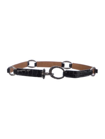 Brighton Belts Patent Leather Waist Belt S