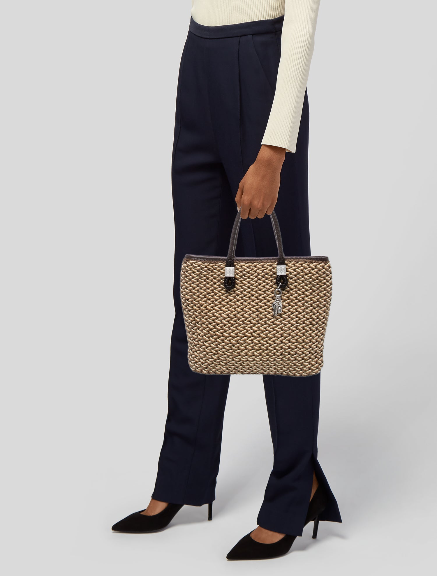 Brighton Raffia Top Handle Bag