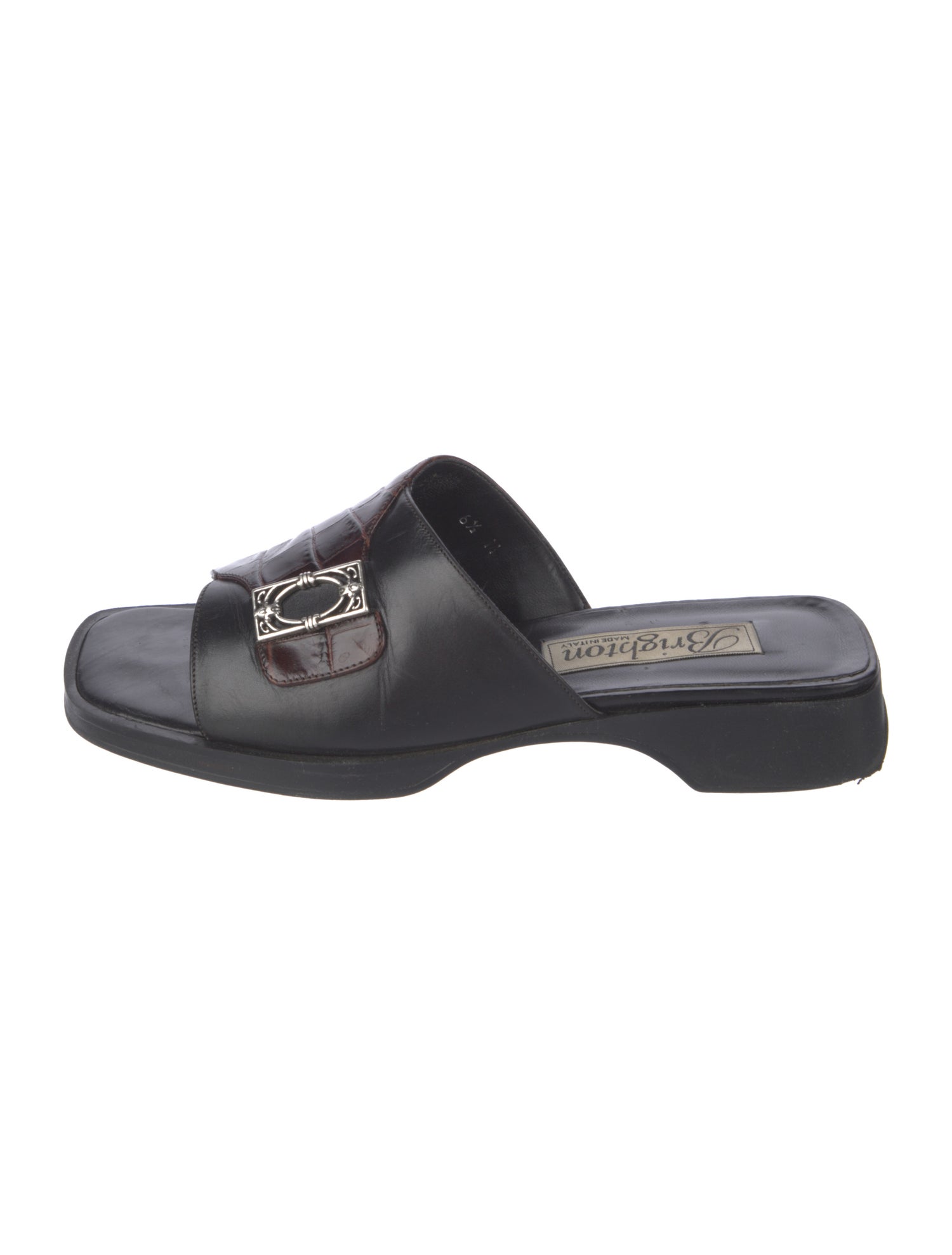 Brighton Leather Slides