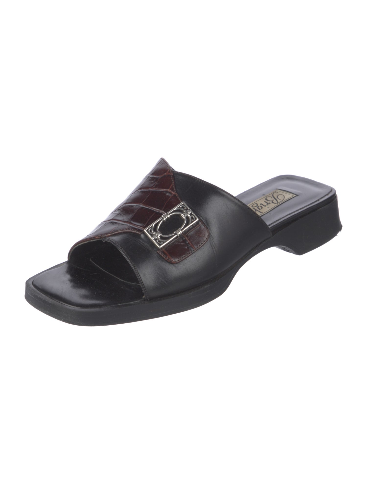 Brighton Leather Slides
