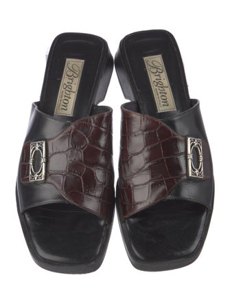 Brighton Leather Slides