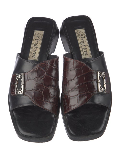 Brighton Leather Slides