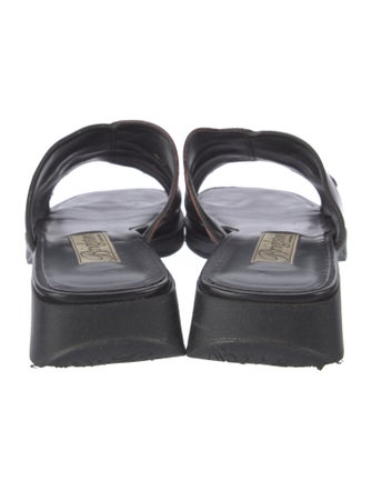 Brighton Leather Slides