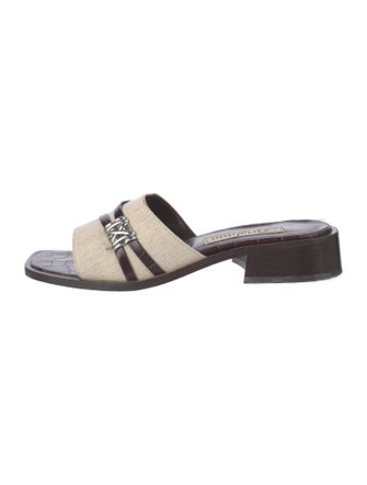 Brighton Leather Slides