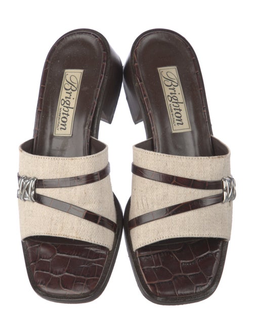 Brighton Leather Slides