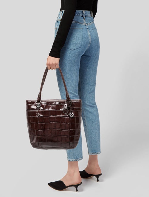 Brighton Embossed Leather Shoulder Bag