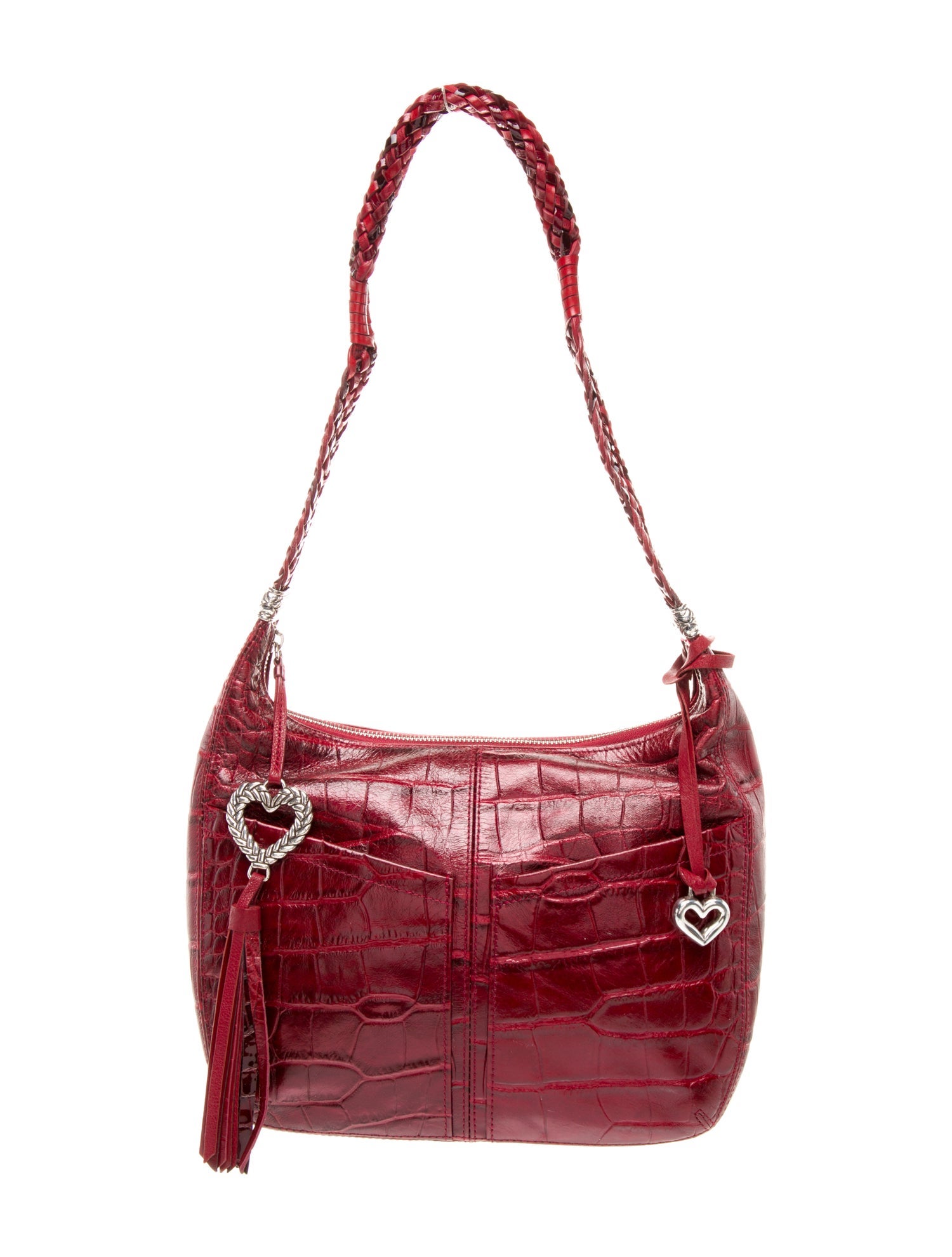 Brighton Embossed Leather Shoulder Bag