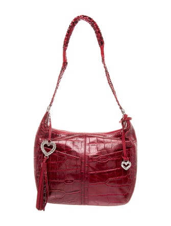 Brighton Embossed Leather Shoulder Bag