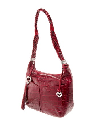 Brighton Embossed Leather Shoulder Bag