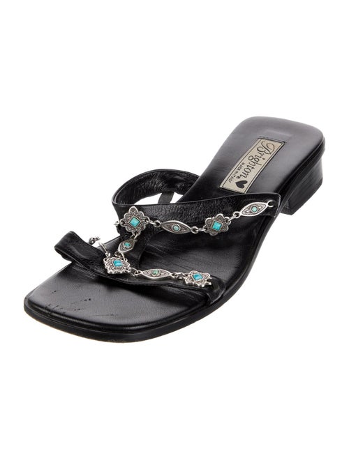 Brighton Leather Slides