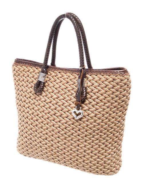 Brighton Raffia Top Handle Bag