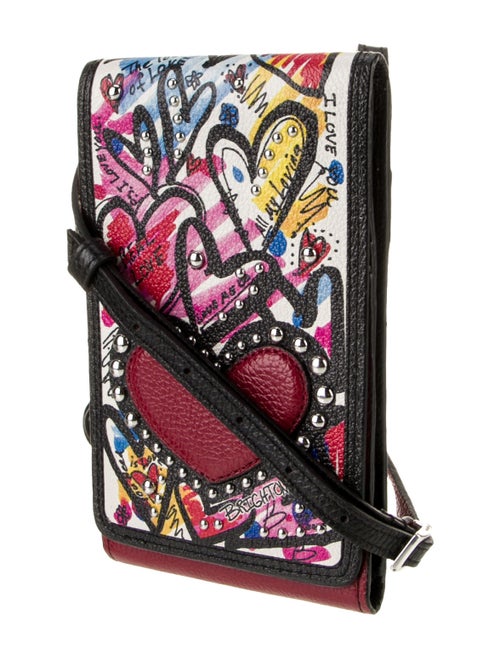 Brighton The Art Of Love Phone Organizer Leather Bifold Wallet