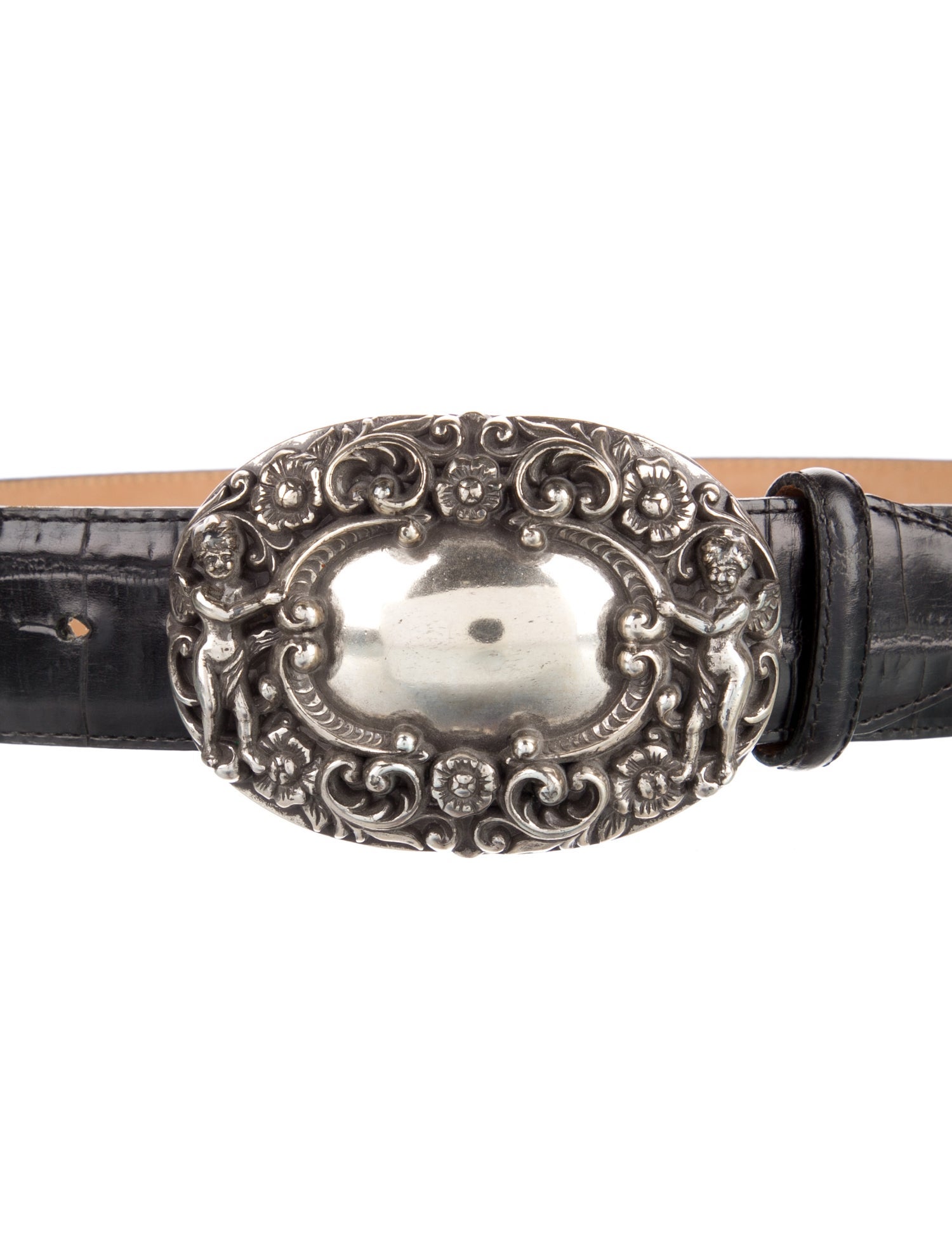 Brighton Embossed Leather Waist Belt