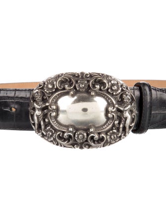 Brighton Embossed Leather Waist Belt