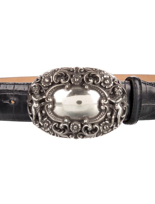 Brighton Embossed Leather Waist Belt