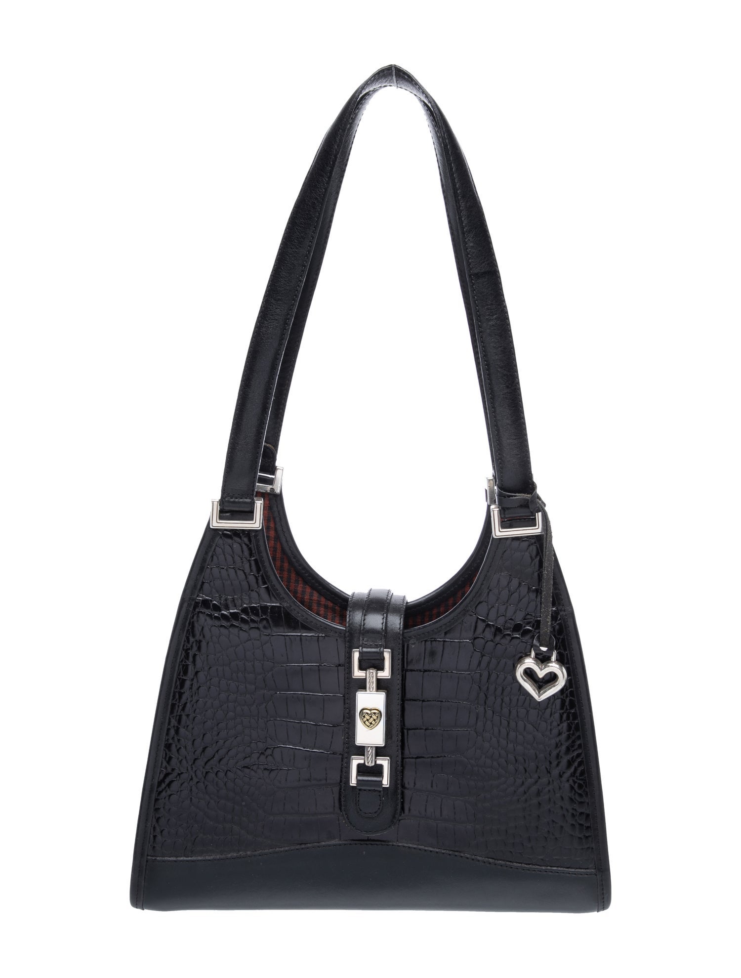 Brighton Embossed Leather Shoulder Bag