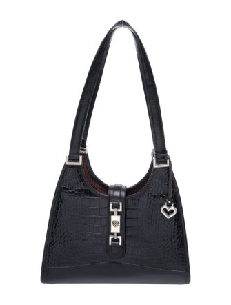 Brighton Embossed Leather Shoulder Bag