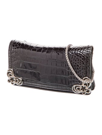 Brighton Embossed Leather Crossbody Bag