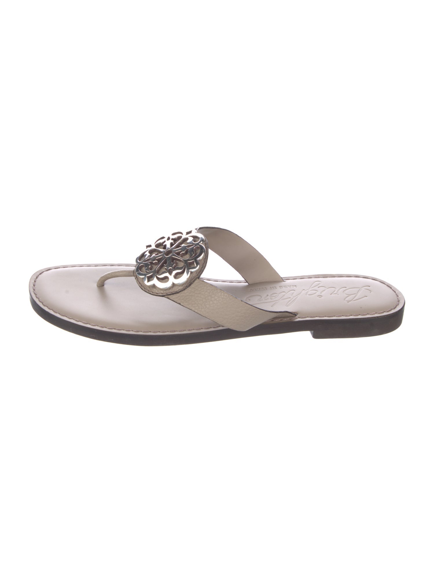 Brighton Leather Slides