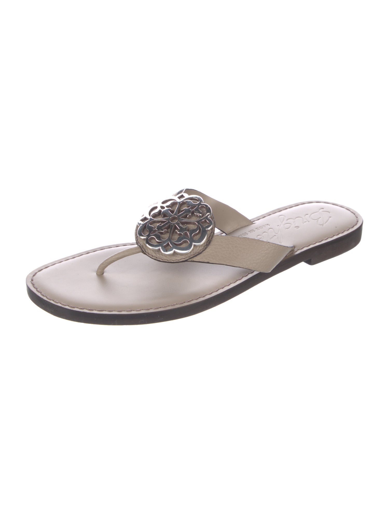 Brighton Leather Slides