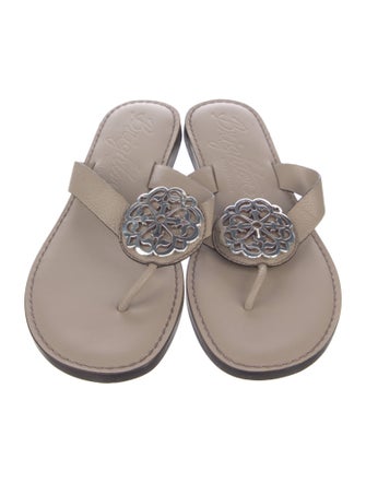 Brighton Leather Slides