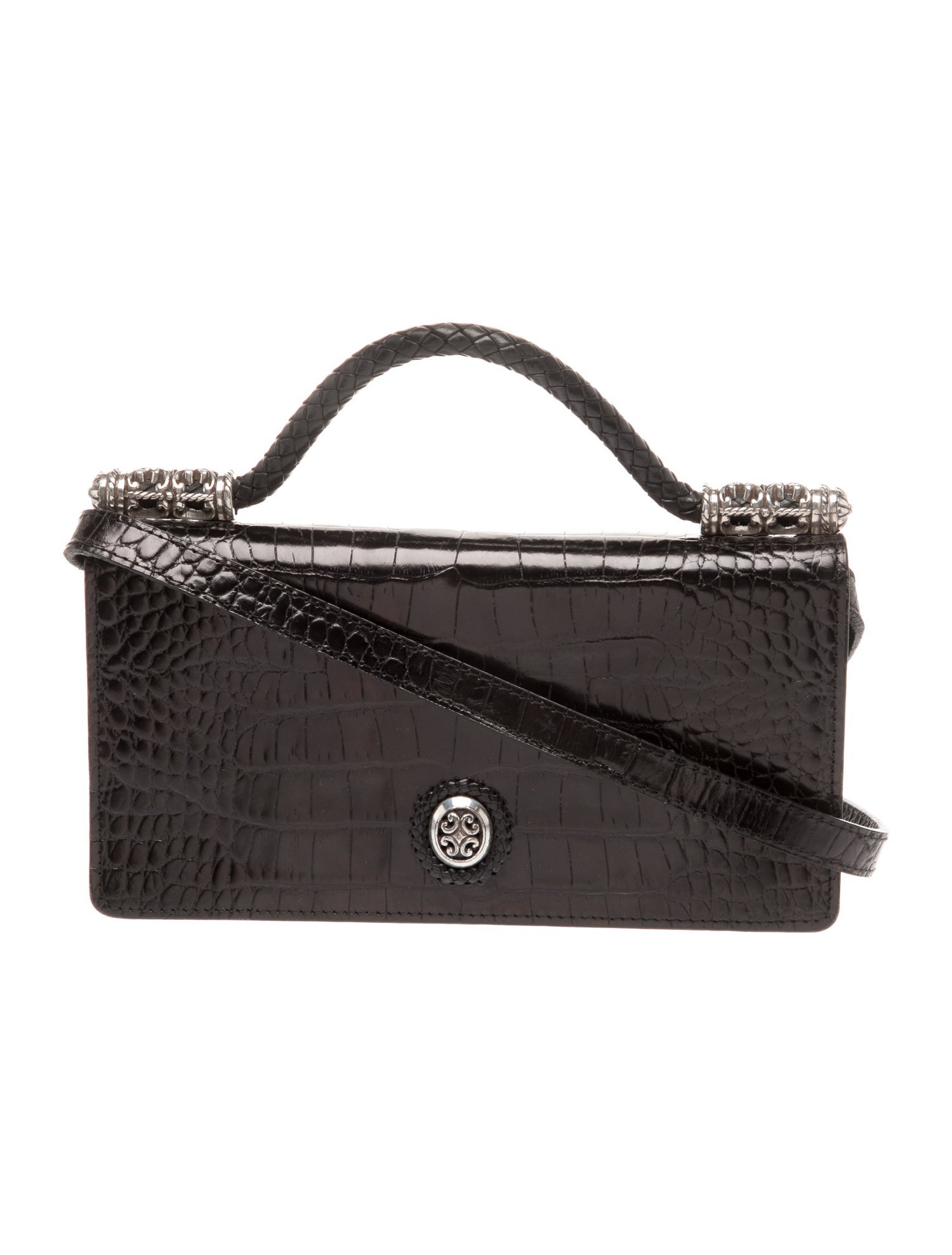 Brighton Embossed Leather Crossbody Bag