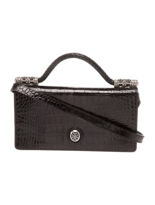 Brighton Embossed Leather Crossbody Bag