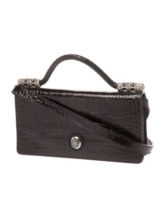 Brighton Embossed Leather Crossbody Bag