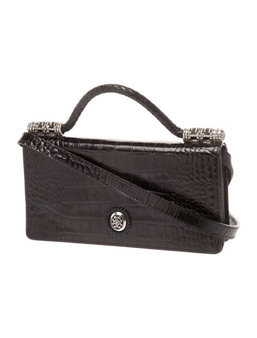 Brighton Embossed Leather Crossbody Bag